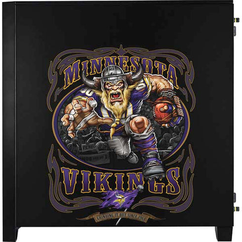 Liquid Blue NFL Minnesota Vikings Running Back Corsair 4000D Tempered Glass Mid-Tower ATX Case Skin