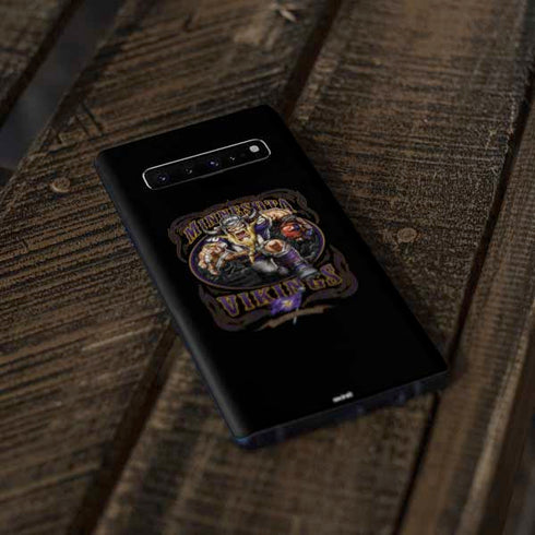 Liquid Blue NFL Minnesota Vikings Running Back Galaxy S10 Plus Skin