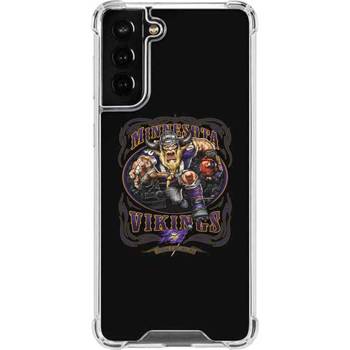 Liquid Blue NFL Minnesota Vikings Running Back Galaxy S21 FE Clear Case