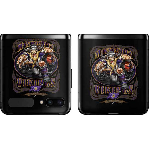 Liquid Blue NFL Minnesota Vikings Running Back Galaxy Z Flip Skin