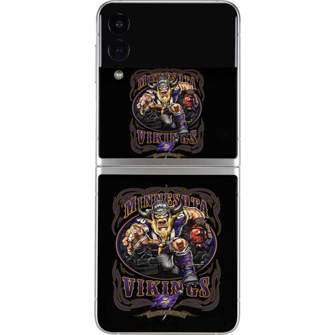 Liquid Blue NFL Minnesota Vikings Running Back Galaxy Z Flip3 5G Skin