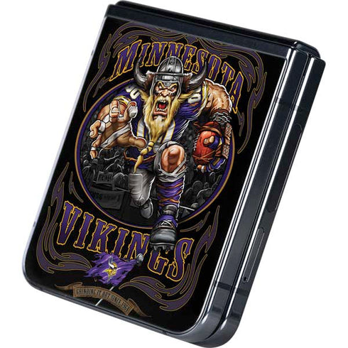 Liquid Blue NFL Minnesota Vikings Running Back Galaxy Z Flip5 5G Skin