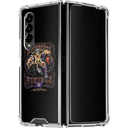 Liquid Blue NFL Minnesota Vikings Running Back Galaxy Z Fold4 5G Clear Case