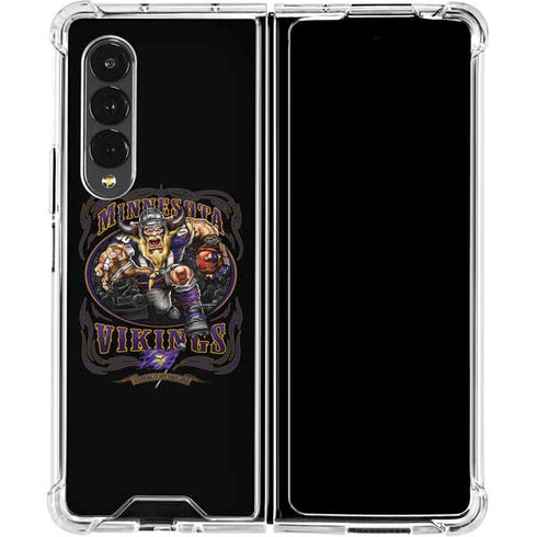 Liquid Blue NFL Minnesota Vikings Running Back Galaxy Z Fold4 5G Clear Case