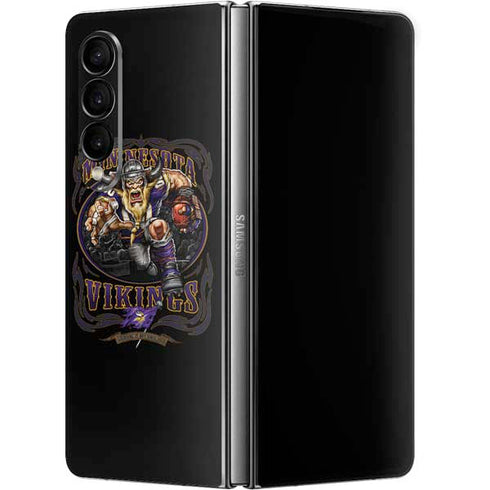 Liquid Blue NFL Minnesota Vikings Running Back Galaxy Z Fold4 5G Skin
