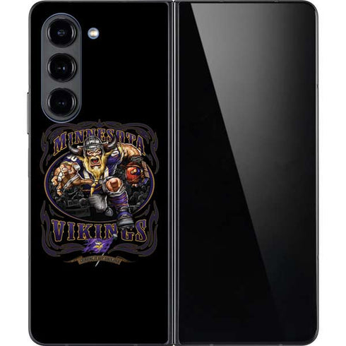 Liquid Blue NFL Minnesota Vikings Running Back Galaxy Z Fold5 5G Skin