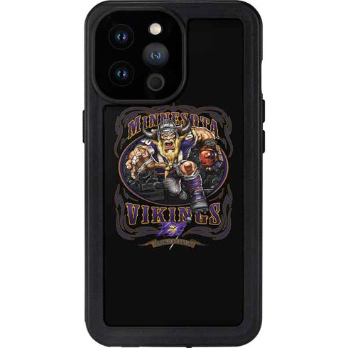 Liquid Blue NFL Minnesota Vikings Running Back iPhone 14 Pro Max Waterproof Case