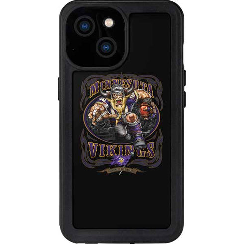 Liquid Blue NFL Minnesota Vikings Running Back iPhone 15 Waterproof Case