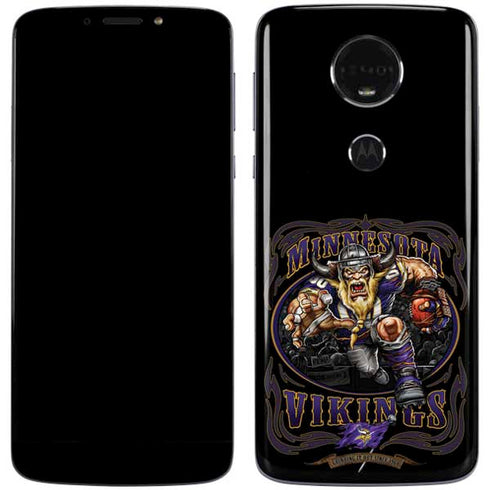 Liquid Blue NFL Minnesota Vikings Running Back Moto E5 Plus Skin