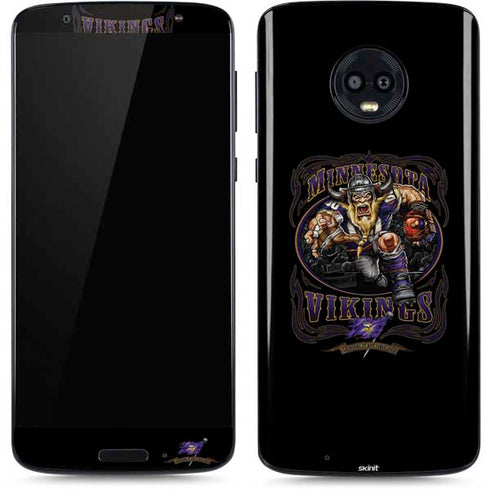 Liquid Blue NFL Minnesota Vikings Running Back Moto G6 Skin