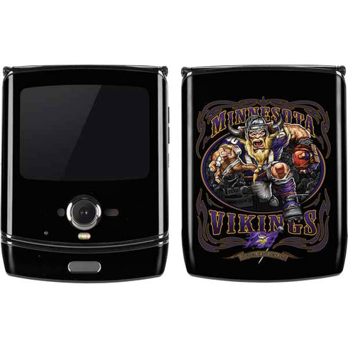 Liquid Blue NFL Minnesota Vikings Running Back Motorola RAZR Skin