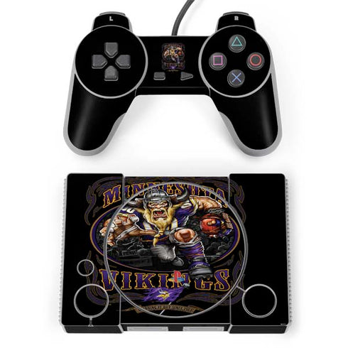 Liquid Blue NFL Minnesota Vikings Running Back PlayStation Classic Bundle Skin