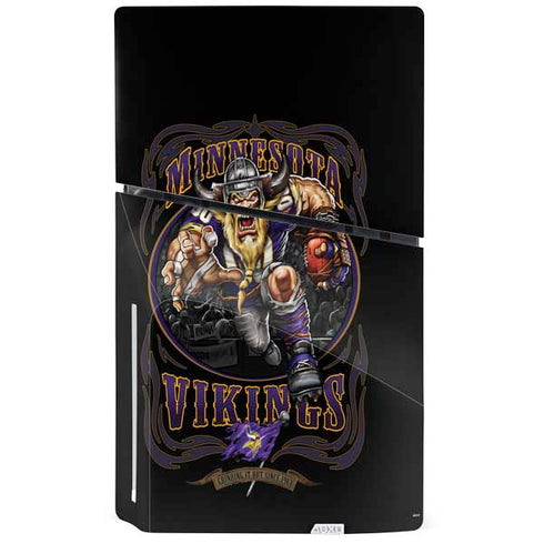 Liquid Blue NFL Minnesota Vikings Running Back PS5 Slim Disk Console Skin