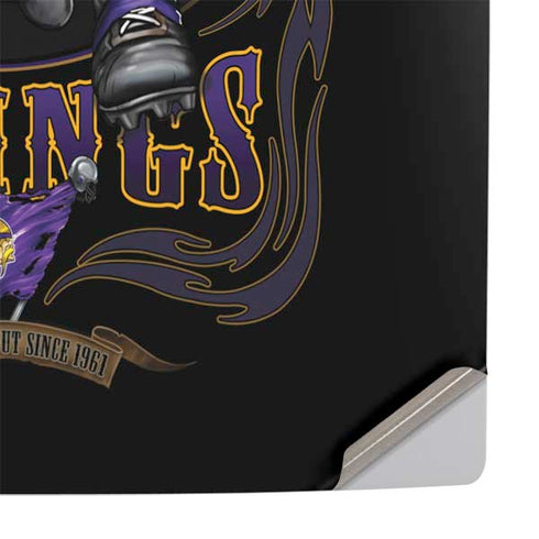 Liquid Blue NFL Minnesota Vikings Running Back PS5 Slim Disk Console Skin