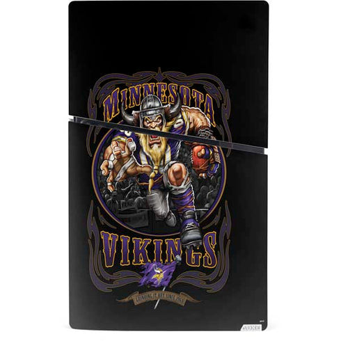 Liquid Blue NFL Minnesota Vikings Running Back PS5 Slim Digital Edition Console Skin