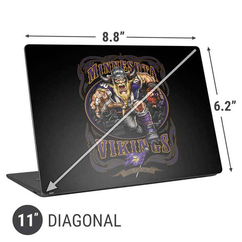 Liquid Blue NFL Minnesota Vikings Running Back Universal Laptop 11in (8.8 x 6.2in) Skin
