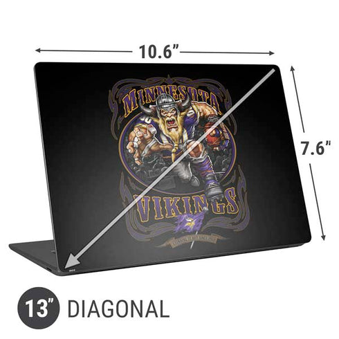 Liquid Blue NFL Minnesota Vikings Running Back Universal Laptop 13in (10.6 x 7.6in) Skin