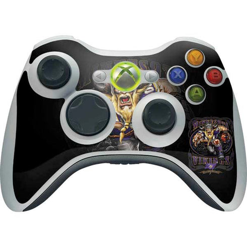 Liquid Blue NFL Minnesota Vikings Running Back Xbox 360 Wireless Controller Skin