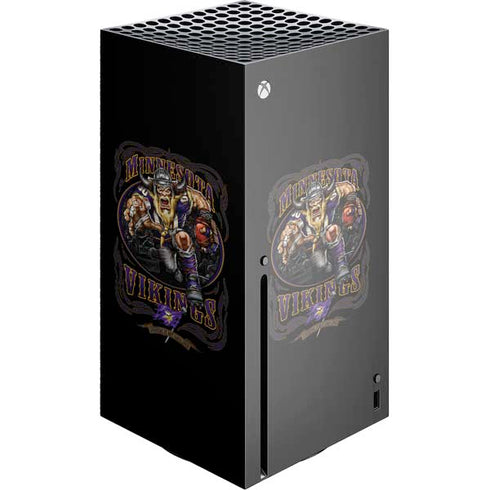 Liquid Blue NFL Minnesota Vikings Running Back Xbox Series X Console Skin