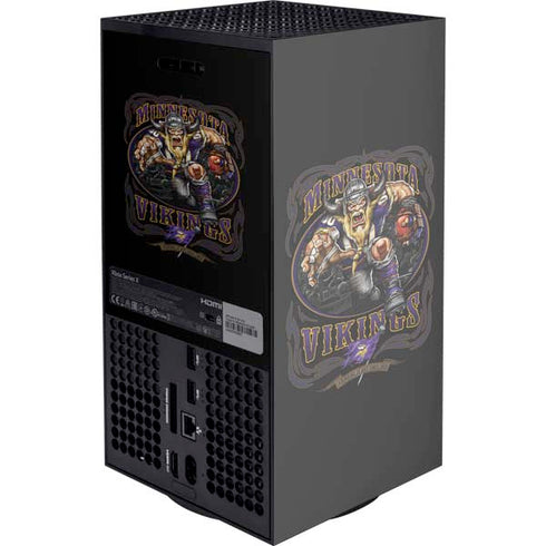 Liquid Blue NFL Minnesota Vikings Running Back Xbox Series X Console Skin