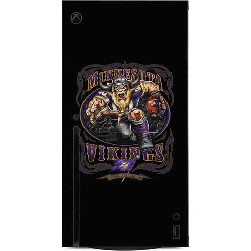 Liquid Blue NFL Minnesota Vikings Running Back Xbox Series X Console Skin
