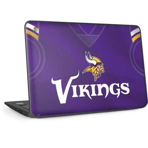 NFL Minnesota Vikings Team Jersey HP Chromebook Skin