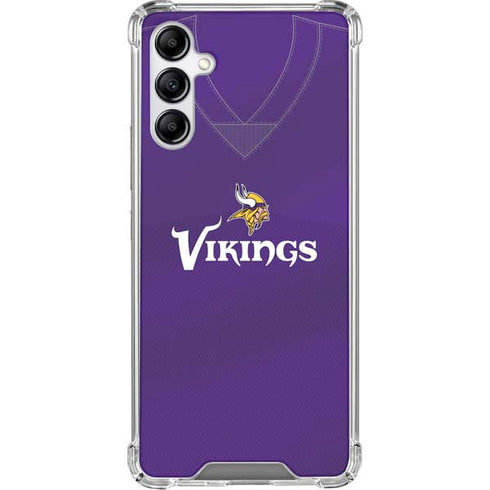 NFL Minnesota Vikings Team Jersey Galaxy A15 5G Clear Case