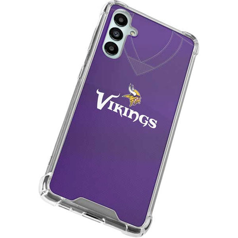 NFL Minnesota Vikings Team Jersey Galaxy A15 5G Clear Case