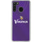 NFL Minnesota Vikings Team Jersey Galaxy A21 Clear Case