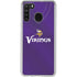 NFL Minnesota Vikings Team Jersey Galaxy A21 Clear Case