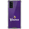 NFL Minnesota Vikings Team Jersey Galaxy Note20 5G Clear Case
