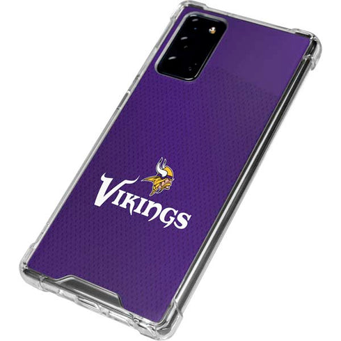 NFL Minnesota Vikings Team Jersey Galaxy Note20 5G Clear Case