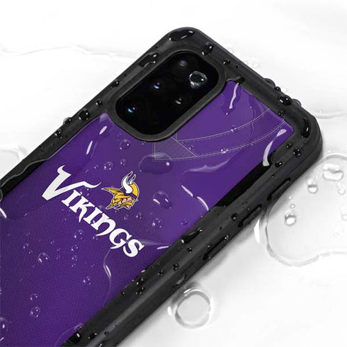 NFL Minnesota Vikings Team Jersey Galaxy S20 Plus Waterproof Case