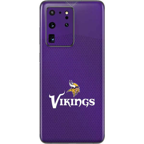 NFL Minnesota Vikings Team Jersey Galaxy S20 Ultra 5G Skin