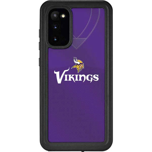 NFL Minnesota Vikings Team Jersey Galaxy S20 Waterproof Case