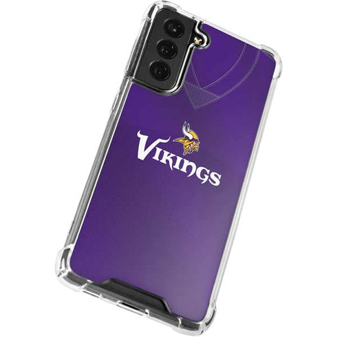 NFL Minnesota Vikings Team Jersey Galaxy S21 FE Clear Case