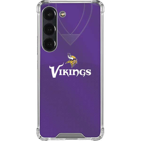 NFL Minnesota Vikings Team Jersey Galaxy S23 Clear Case