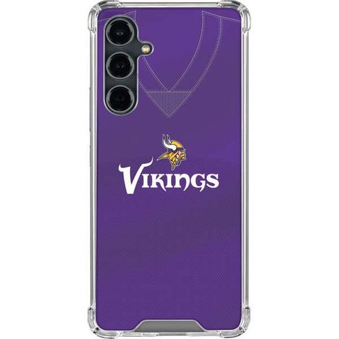 NFL Minnesota Vikings Team Jersey Galaxy S23 FE Clear Case