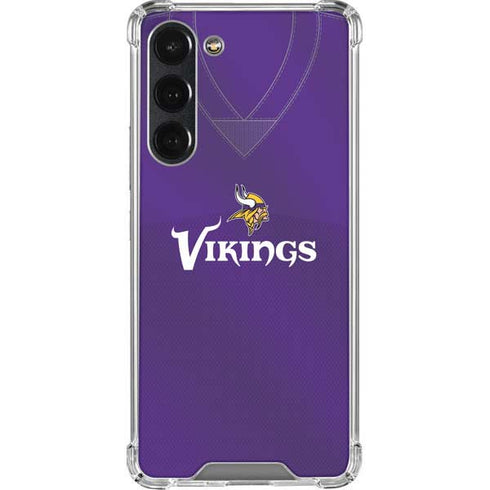 NFL Minnesota Vikings Team Jersey Galaxy S23 Plus Clear Case