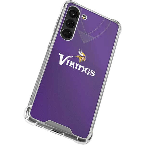NFL Minnesota Vikings Team Jersey Galaxy S23 Plus Clear Case