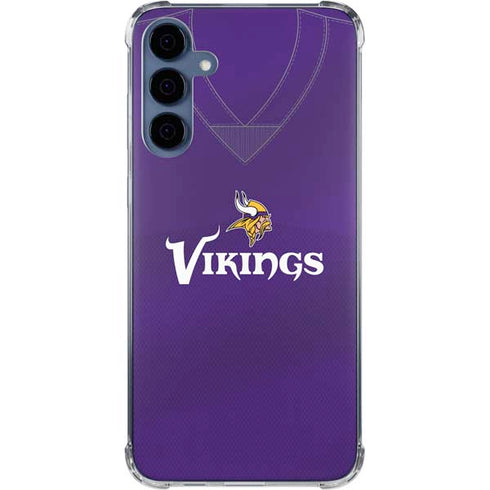 NFL Minnesota Vikings Team Jersey Galaxy S24 Clear Case