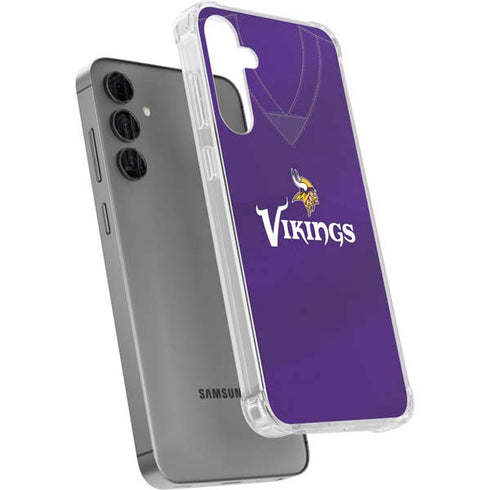 NFL Minnesota Vikings Team Jersey Galaxy S24 Plus Clear Case