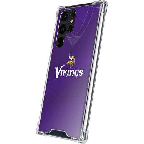 NFL Minnesota Vikings Team Jersey Galaxy S24 Ultra Clear Case