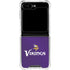 NFL Minnesota Vikings Team Jersey Galaxy Z Flip5 5G Clear Case