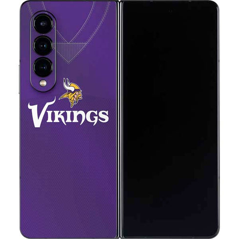 NFL Minnesota Vikings Team Jersey Galaxy Z Fold4 5G Skin