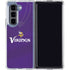NFL Minnesota Vikings Team Jersey Galaxy Z Fold5 5G Clear Case