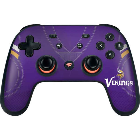 NFL Minnesota Vikings Team Jersey Google Stadia Controller Skin