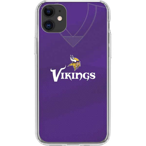 NFL Minnesota Vikings Team Jersey iPhone 11 Clear Case