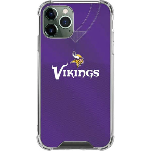 NFL Minnesota Vikings Team Jersey iPhone 12 Pro Clear Case