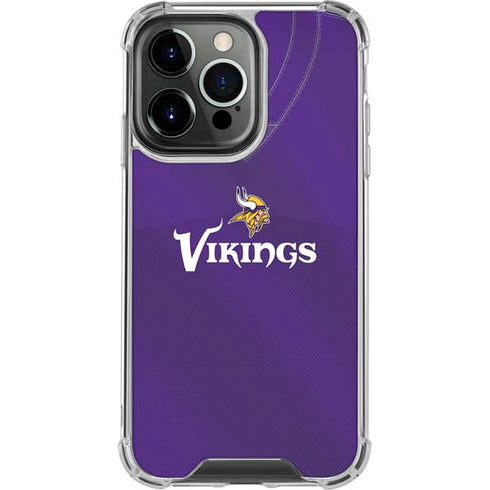 NFL Minnesota Vikings Team Jersey iPhone 13 Pro Clear Case